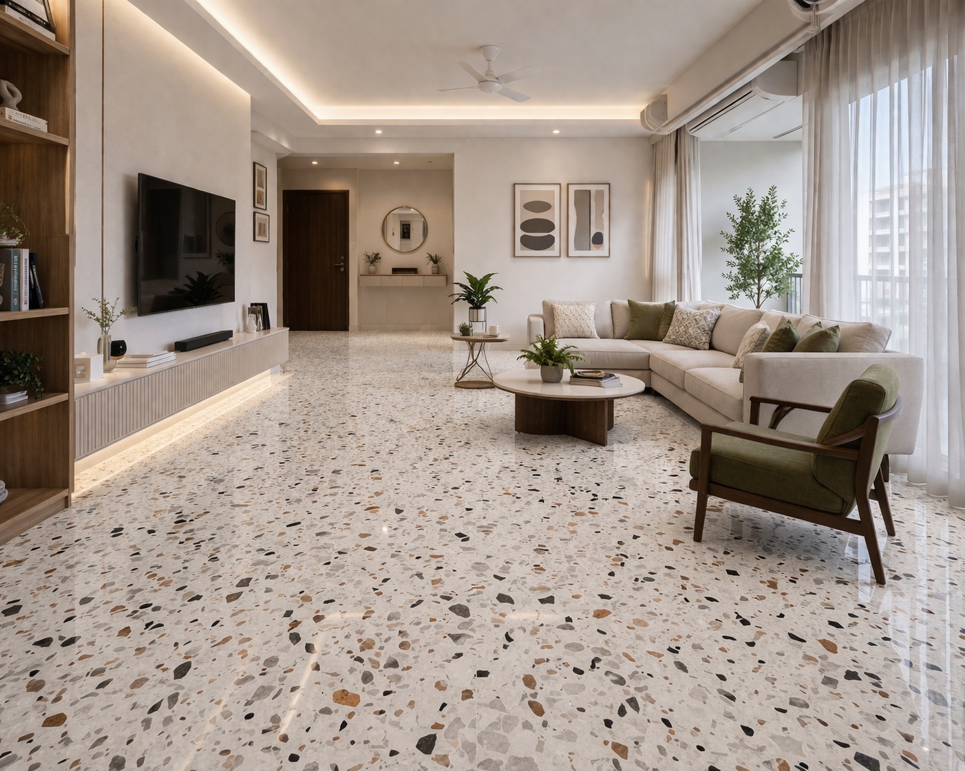 Terrazzo living room